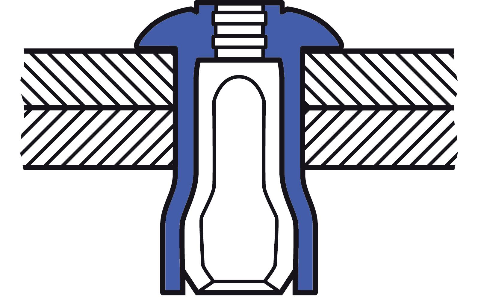 Gesipa 1433818 Blindniete Stahl Stahl 100St.