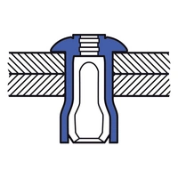 Gesipa 1433818 Blindniete Stahl Stahl 100St. Gesipa 1433818 Blindniete Stahl Stahl 100St.