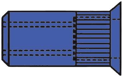 Gesipa 1450373 Blindnietmutter M8 100St.