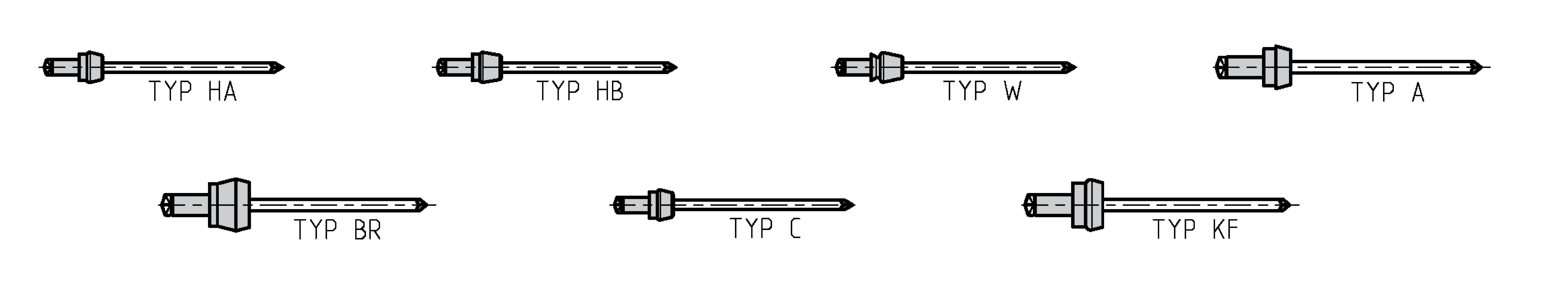 Gesipa 1453922 Spezial-Blindniete Stahl Aluminium 500St.