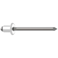 Gesipa 1454052 Blindniete Stahl Aluminium 100 St. Gesipa 1454052 Blindniete Stahl Aluminium 100 St.