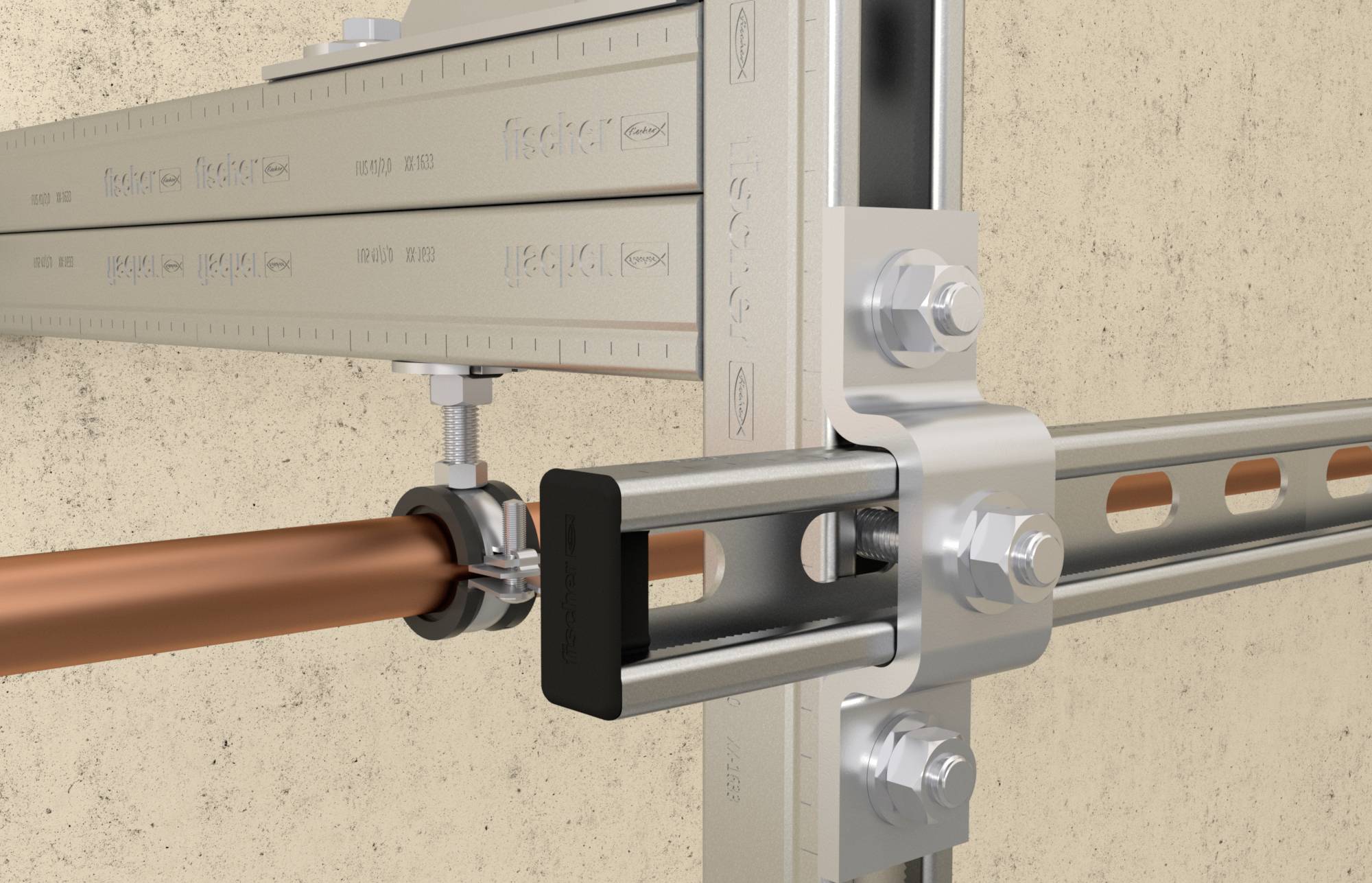 Fischer FUF 62 fvz Schienenverbinder 138mm 553083 15 St. (L x B x H) 138 x 40 x 64mm