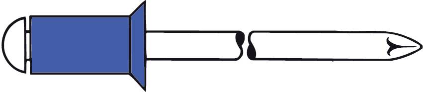 Gesipa 1454645 Blindniete Stahl Stahl 500St.