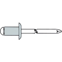 Gesipa 1455049 Blindniete Edelstahl Aluminium 500St. Gesipa 1455049 Blindniete Edelstahl Aluminium 500St.