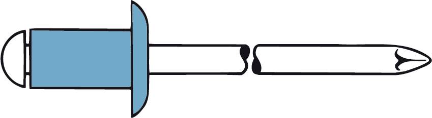 Gesipa 1455160 Blindniete Edelstahl Edelstahl 500St.