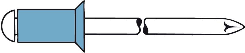 Gesipa 1455174 Blindniete Edelstahl Edelstahl 500 St.