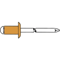 Gesipa 1455289 Blindniete Bronze Kupfer 500St. Gesipa 1455289 Blindniete Bronze Kupfer 500St.