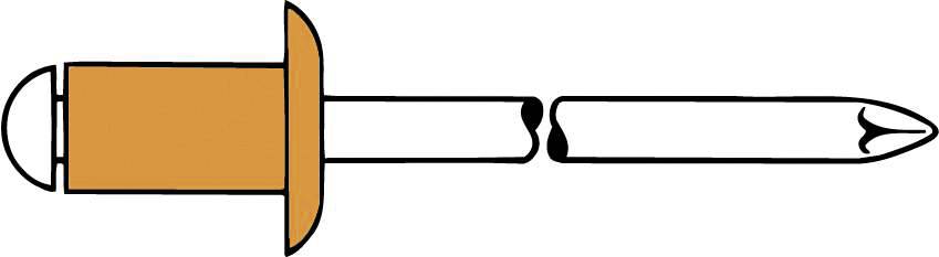 Gesipa 1455293 Blindniete Bronze Kupfer 500St.