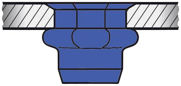 Gesipa 1455382 Blindnietmutter M6 250St.