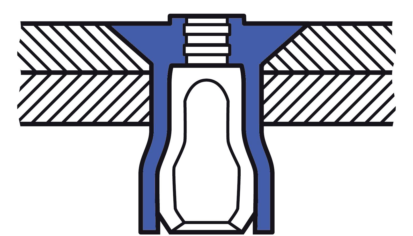 Gesipa 1455660 Blindniete Stahl Stahl 250St.