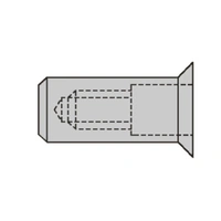 Gesipa 1464104 CAP-Blindnietmutter M6 100St. Gesipa 1464104 CAP-Blindnietmutter M6 100St.