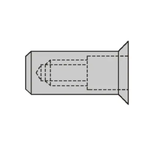 Gesipa 1464104 CAP-Blindnietmutter M6 100St. Gesipa 1464104 CAP-Blindnietmutter M6 100St.