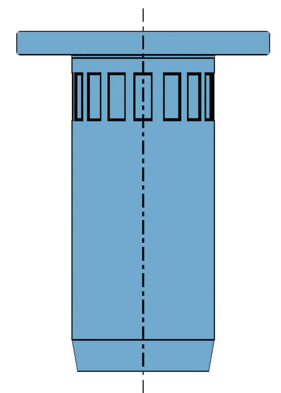 Gesipa 1523787 SoftGrip®-Blindnietmutter M6 100St.