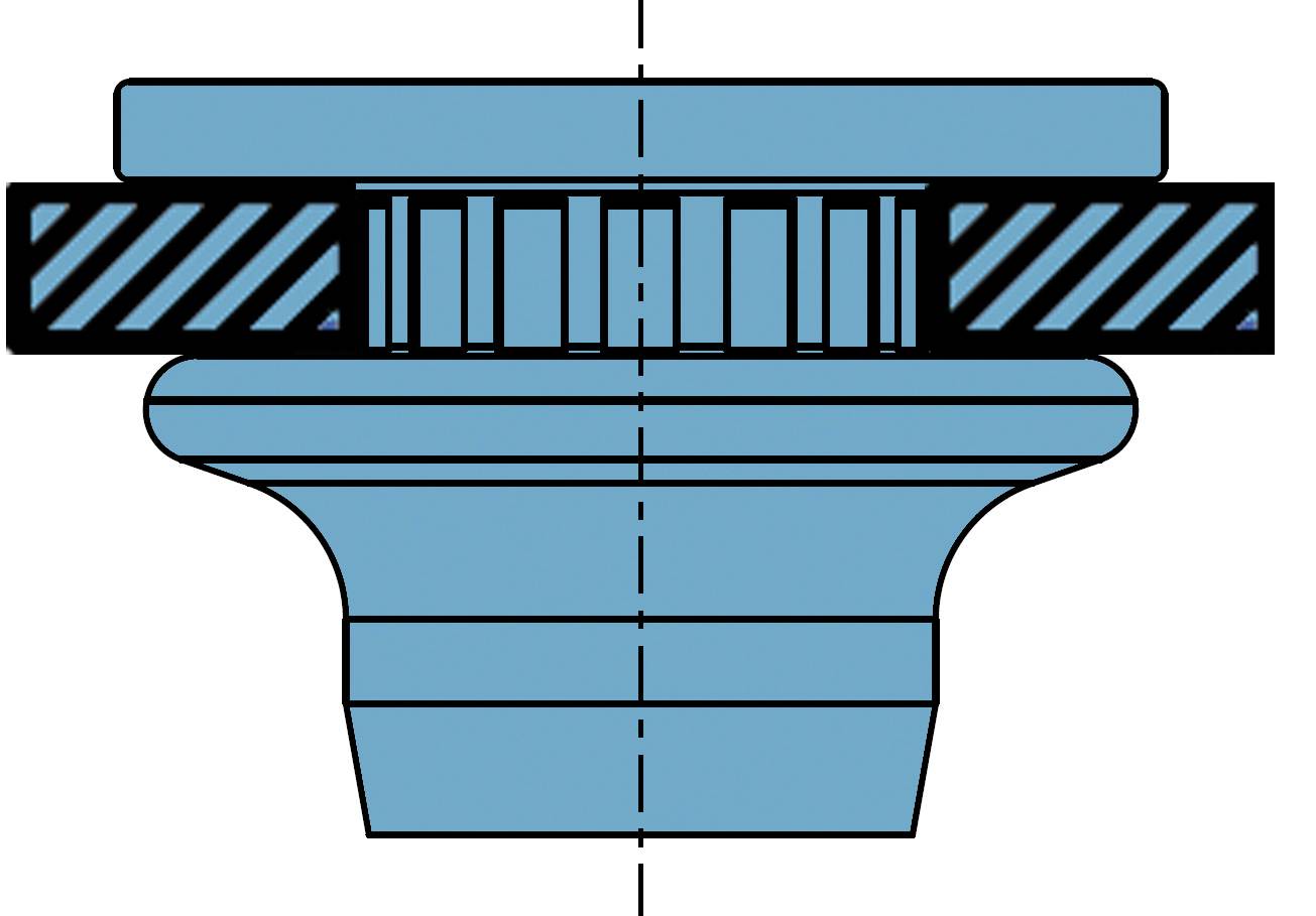 Gesipa 1523787 SoftGrip®-Blindnietmutter M6 100St.