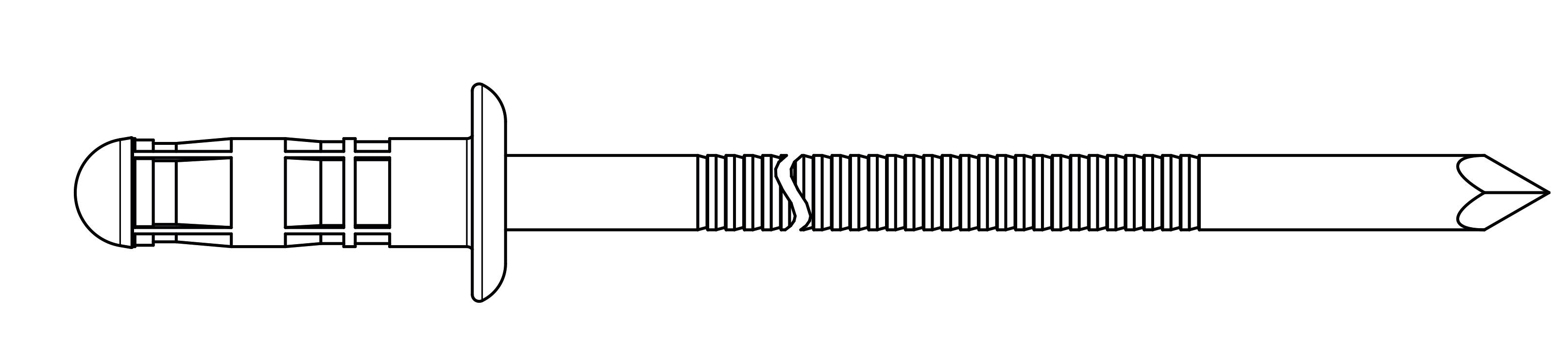 Gesipa 1619574 Blindniete Edelstahl Aluminium 250St.