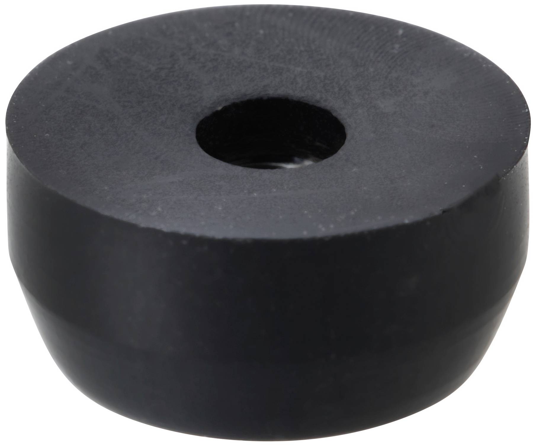 TRU COMPONENTS TC-11654304 Gerätefuß verschraubbar, rund Schwarz (B x H) 11mm x 6mm