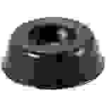TRU COMPONENTS TC-11654308 Pied d'appareil vissable, rond noir (l x H) 15 mm x 5 mm