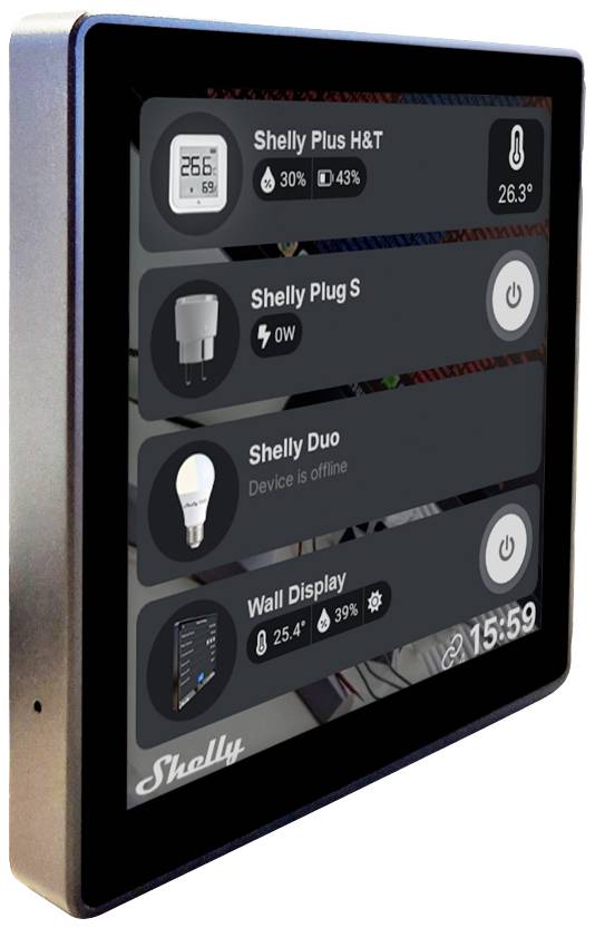 Shelly Wall Display Wand-Touchdisplay Wi-Fi