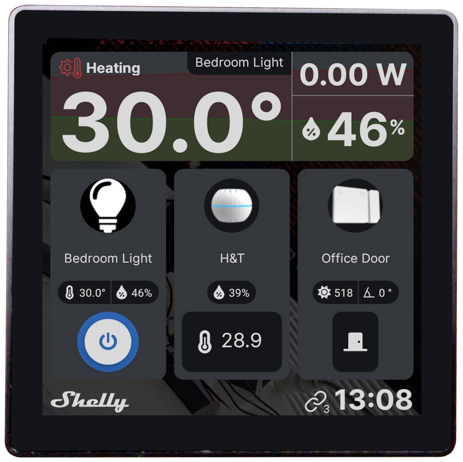 Shelly Wall Display Wand-Touchdisplay Wi-Fi