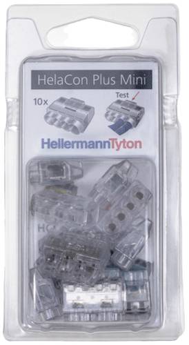 HellermannTyton 148-90056 HCPM-4-Blister-PC-CL (10) Verbindungsklemme flexibel: 1.0-2.5mm² starr: 0