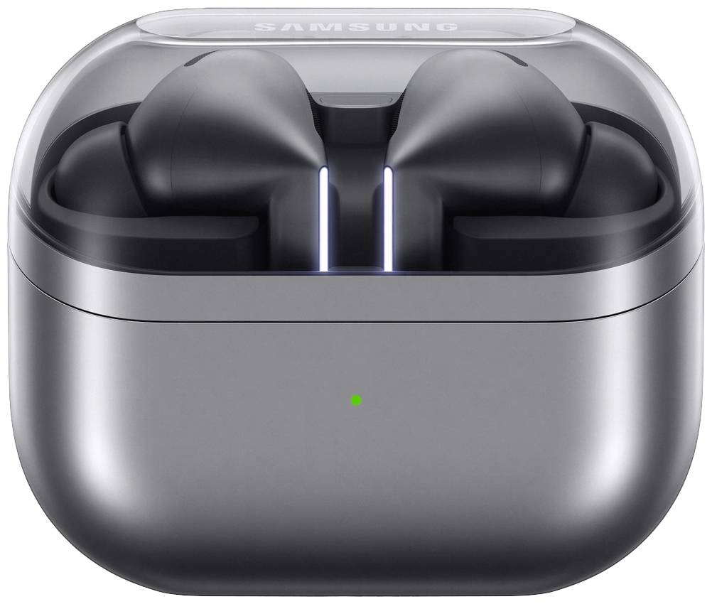 Samsung Buds3 Pro HiFi In Ear Kopfhörer Bluetooth® Stereo Grau Noise Cancelling Ladecase, Wasserabweisend