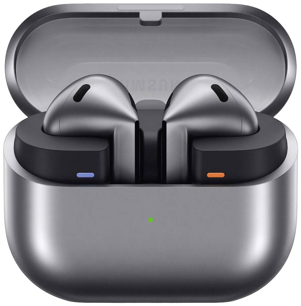 Samsung Galaxy Buds3 In Ear Kopfhörer Bluetooth® Stereo Grau Noise Cancelling Ladecase, Wasserabweisend HiFi