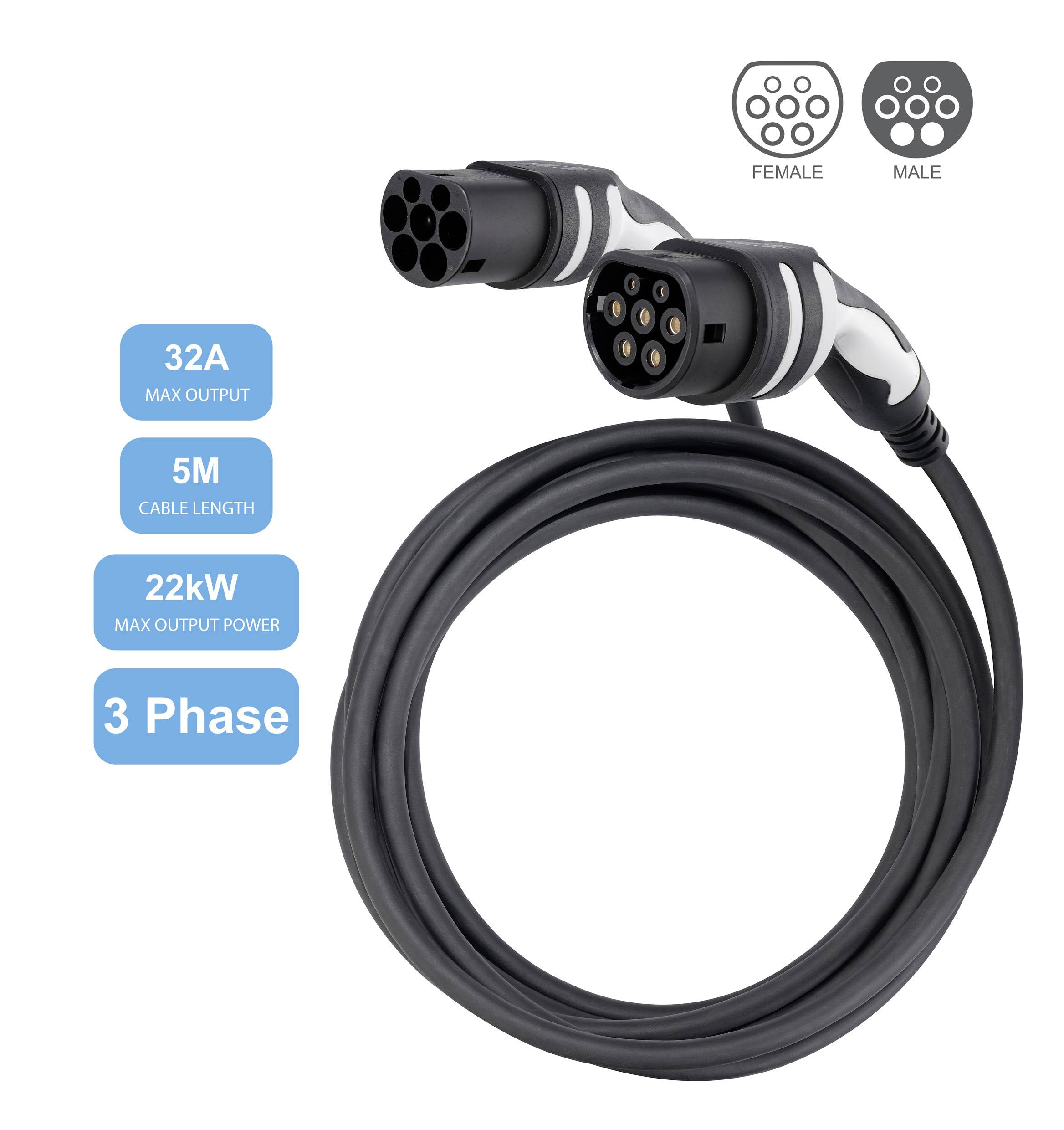 Sygonix SY-5836550 eMobility Ladekabel 5m für Außenbereich geeignet