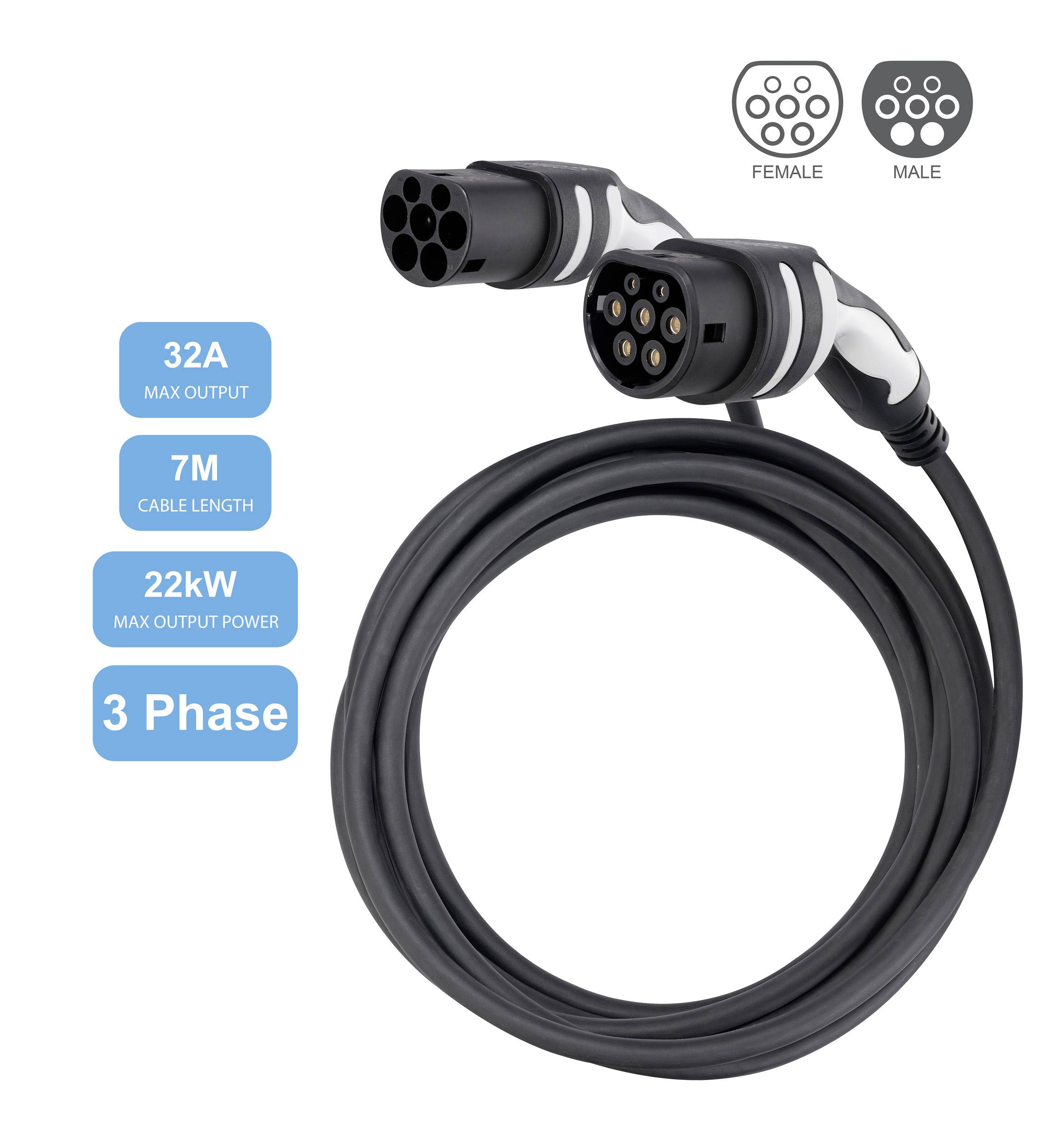 Sygonix SY-5836552 eMobility Ladekabel 7m für Außenbereich geeignet