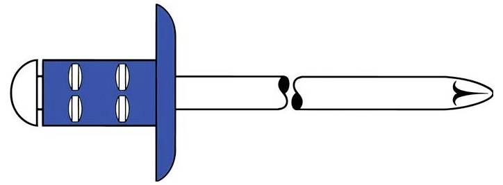 Gesipa 1433872 Mehrbereichsblindniete Stahl Stahl 500St.