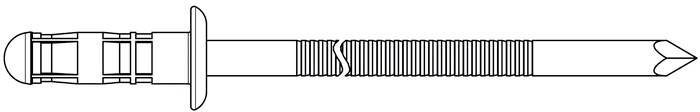Gesipa 1450474 Blindniete Stahl Aluminium 250 St.