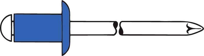 Gesipa 1454617 Blindniete Stahl Stahl 500St.