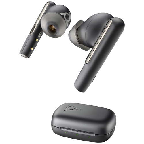 POLY Voyager Free 60 USB-C/A Computer In Ear Headset Bluetooth® Stereo Schwarz Noise Cancelling Hea