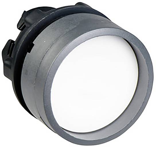 Grauer Drehknopf mit weißem Zentrum, geeignet für die manuelle Steuerung von Geräten.