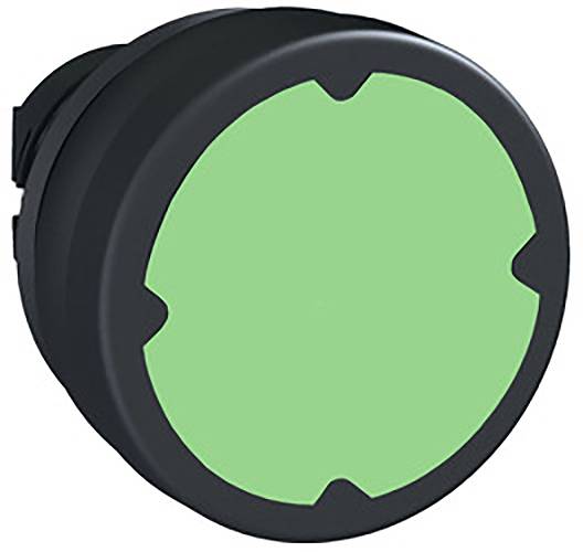 Grüner Druckknopf mit rundem Design, oft verwendet zur Aktivierung oder Steuerung von Geräten.