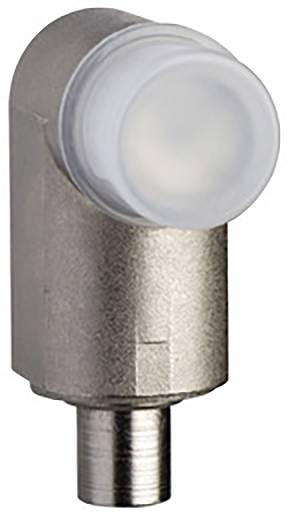 Metallsensor mit Kunststoffabdeckung, zylindrische Form, technisches Bauteil zur Erkennung von Bewegungen oder Objekten.