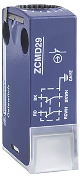 Blauer Schalter mit der Bezeichnung 'ZCMD29', zeigt Schaltplan und elektrische Symbole.