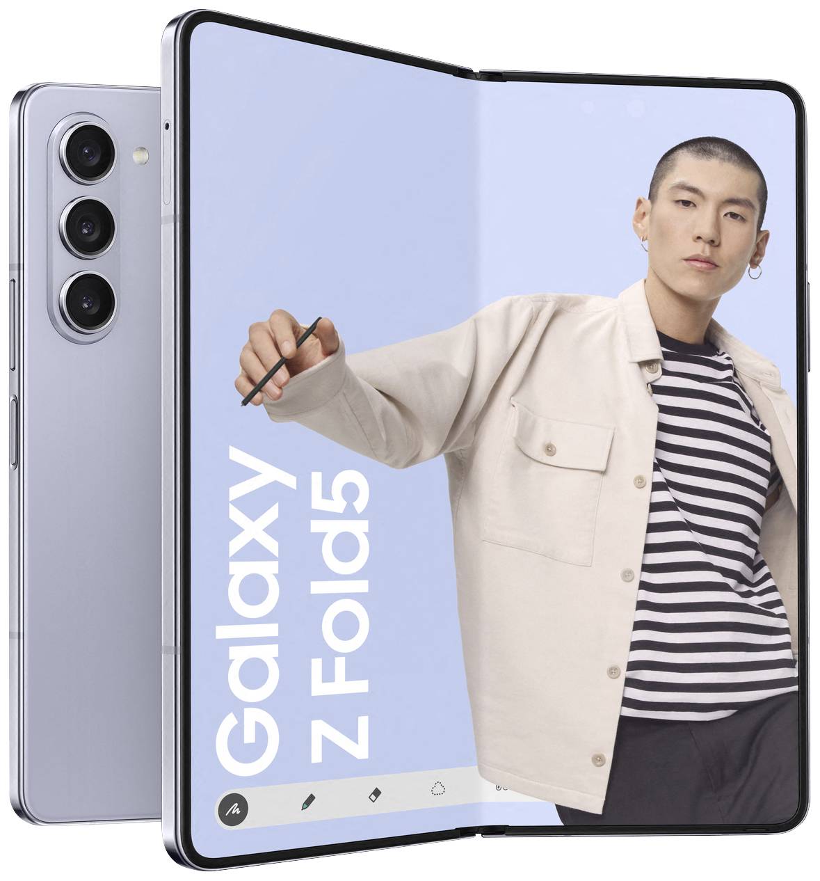 Samsung Galaxy Z Fold 5 5G 256 GB Hellblau 19.3 cm (7.6 Zoll) Klapp-Handy
