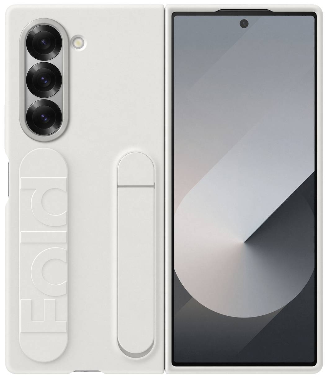 Samsung Silicone Stand Case Galaxy Z Fold6 5G Weiß Mit Standfuß, Mit Handschlaufe EF-MF956TWEGWW
