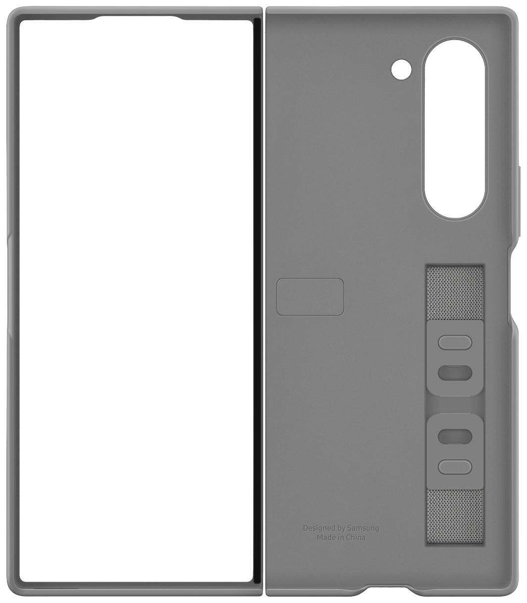 Samsung Silicone Stand Case Galaxy Z Fold6 5G Grau Mit Standfuß, Mit Handschlaufe EF-MF956TJEGWW