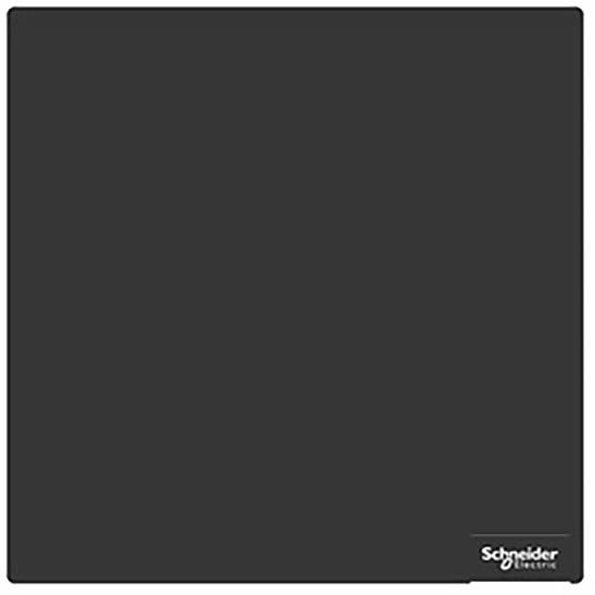Schwarzer Lichtschalter von Schneider Electric, in rechteckigem Design mit abgerundeten Ecken, Logo unten rechts sichtbar.
