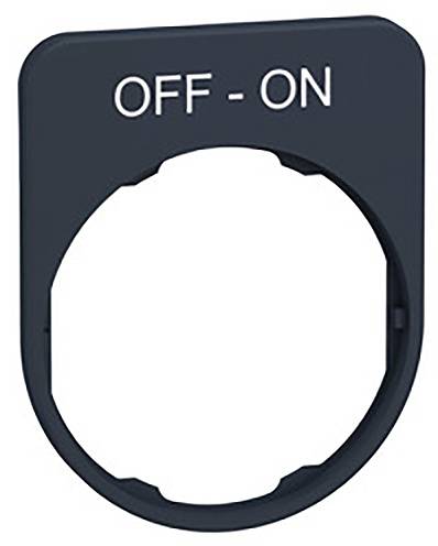 Schwarzer Schalterrahmen mit weißem Text 'OFF - ON' oben.