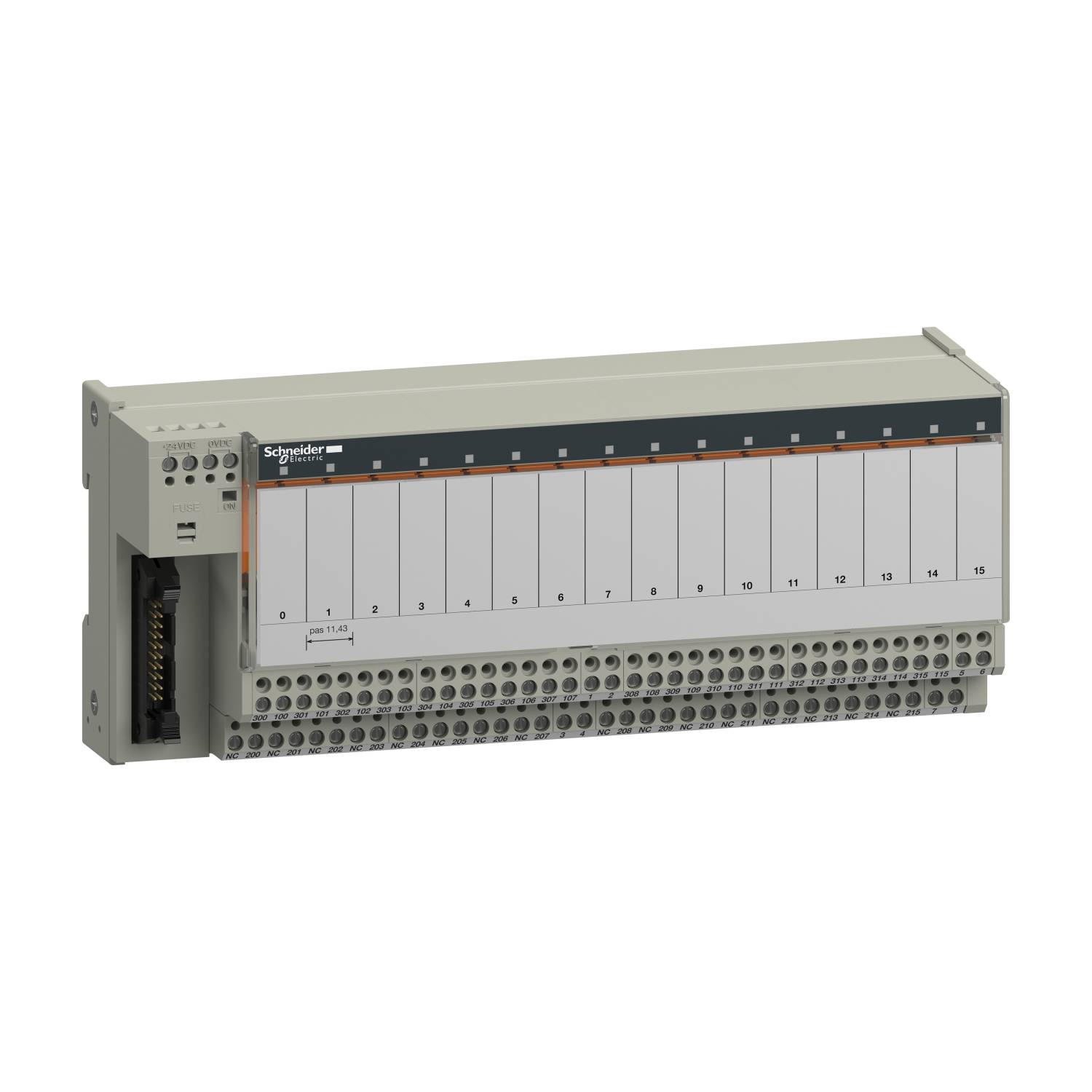 Schneider Electric ABE7R16T230 Klemmenblock 1St.