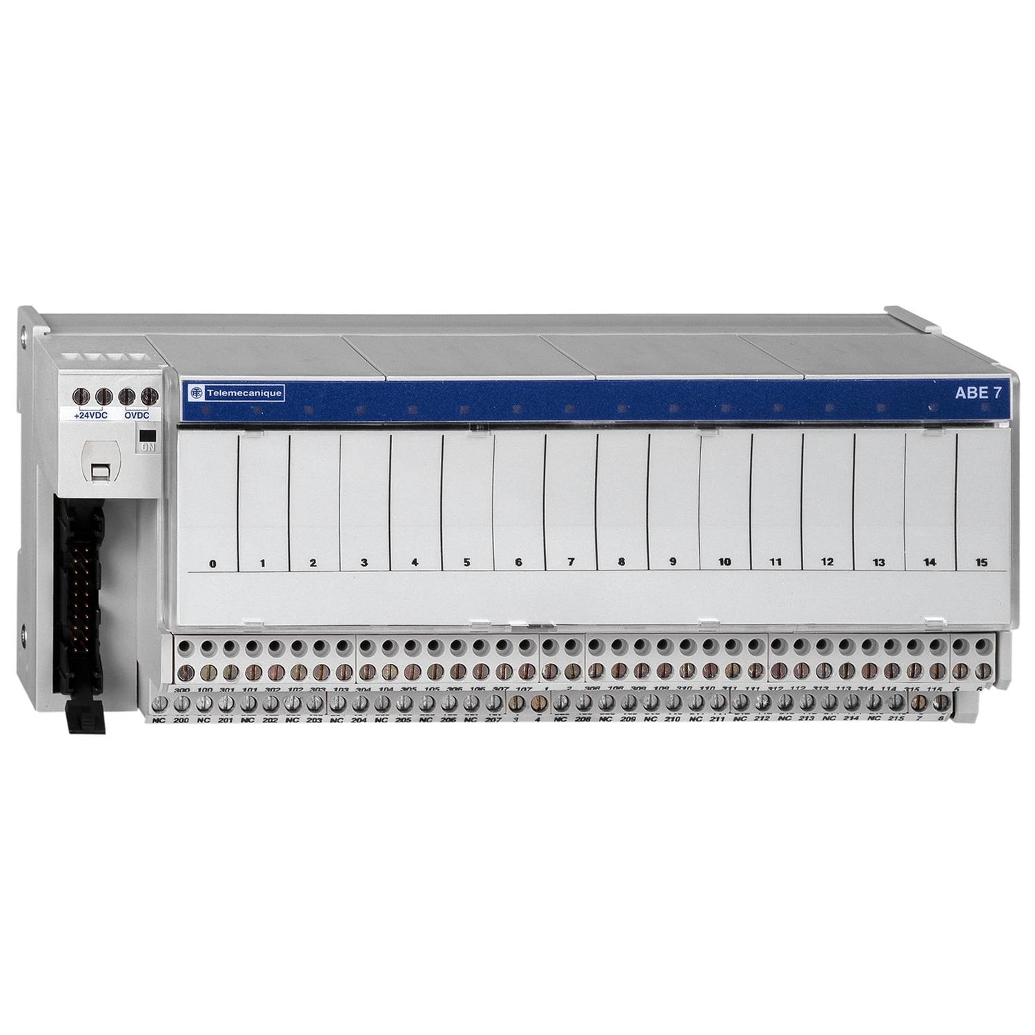 Programmable Logik-Controller-Modul mit 16 Ports, nummeriert von 1 bis 16, zur Steuerung elektrischer Prozesse in automatisierten Systemen.