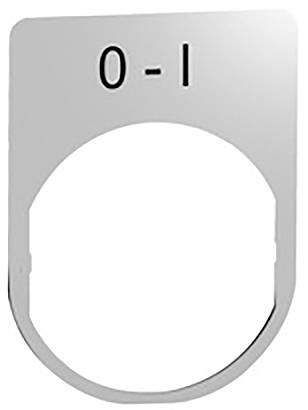 Stecker mit Aufschrift '0-I', zeigt Schaltpositionen für Aus (0) und Ein (I).