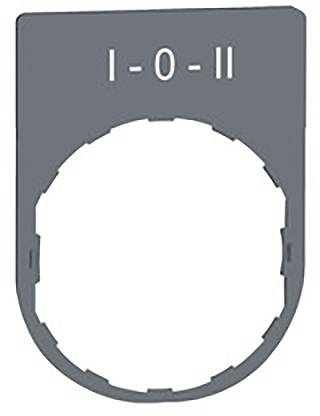 Ein grauer Drehschalter mit der Beschriftung 'I-0-II'.