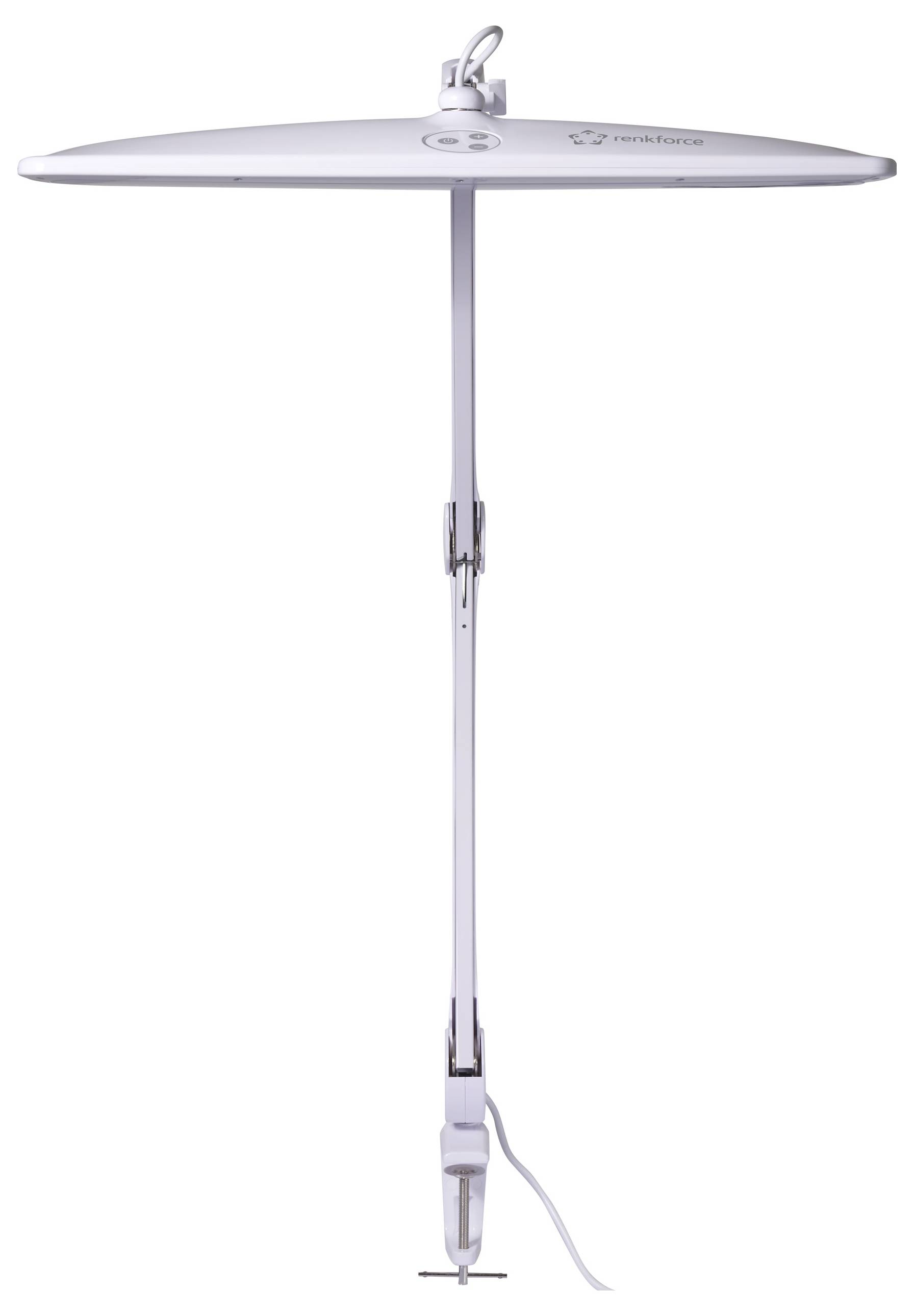 Renkforce RF-5844696 Klemmleuchte LED LED fest eingebaut F (A - G) 21W Weiß