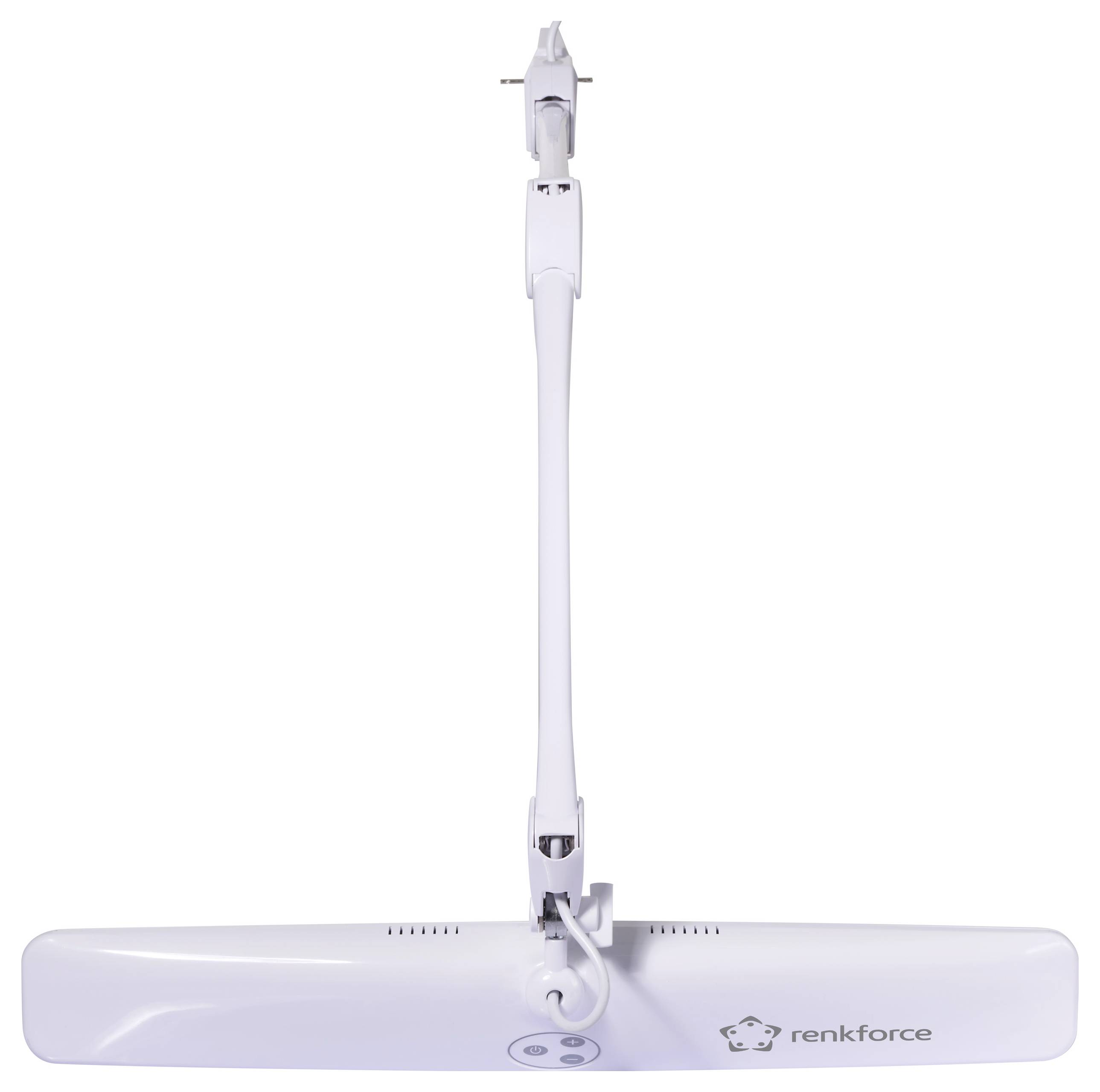 Renkforce RF-5844696 Klemmleuchte LED LED fest eingebaut F (A - G) 21W Weiß