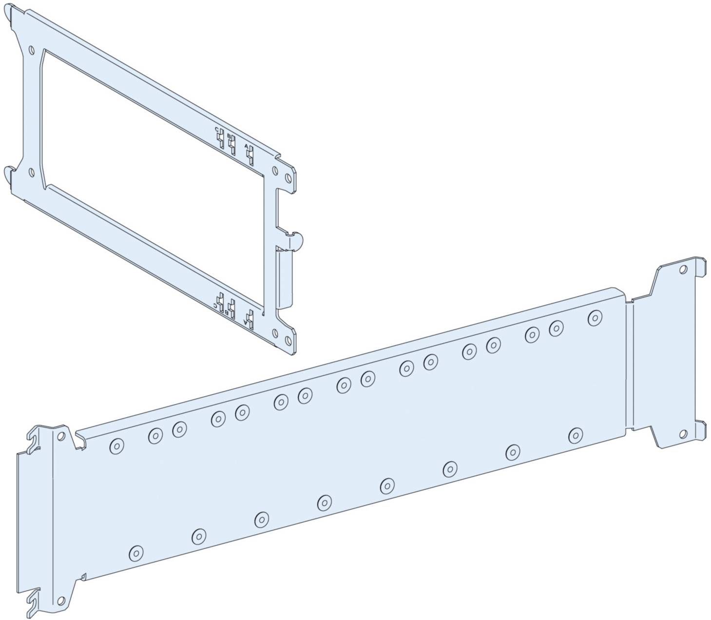 PrismaSeT-P, Montageplatte, 4x FuPacT ISFT160 3polig,vertikal,Breite=650mm,Höhe=6Module Schneider Electric Inhalt: 1 St.
