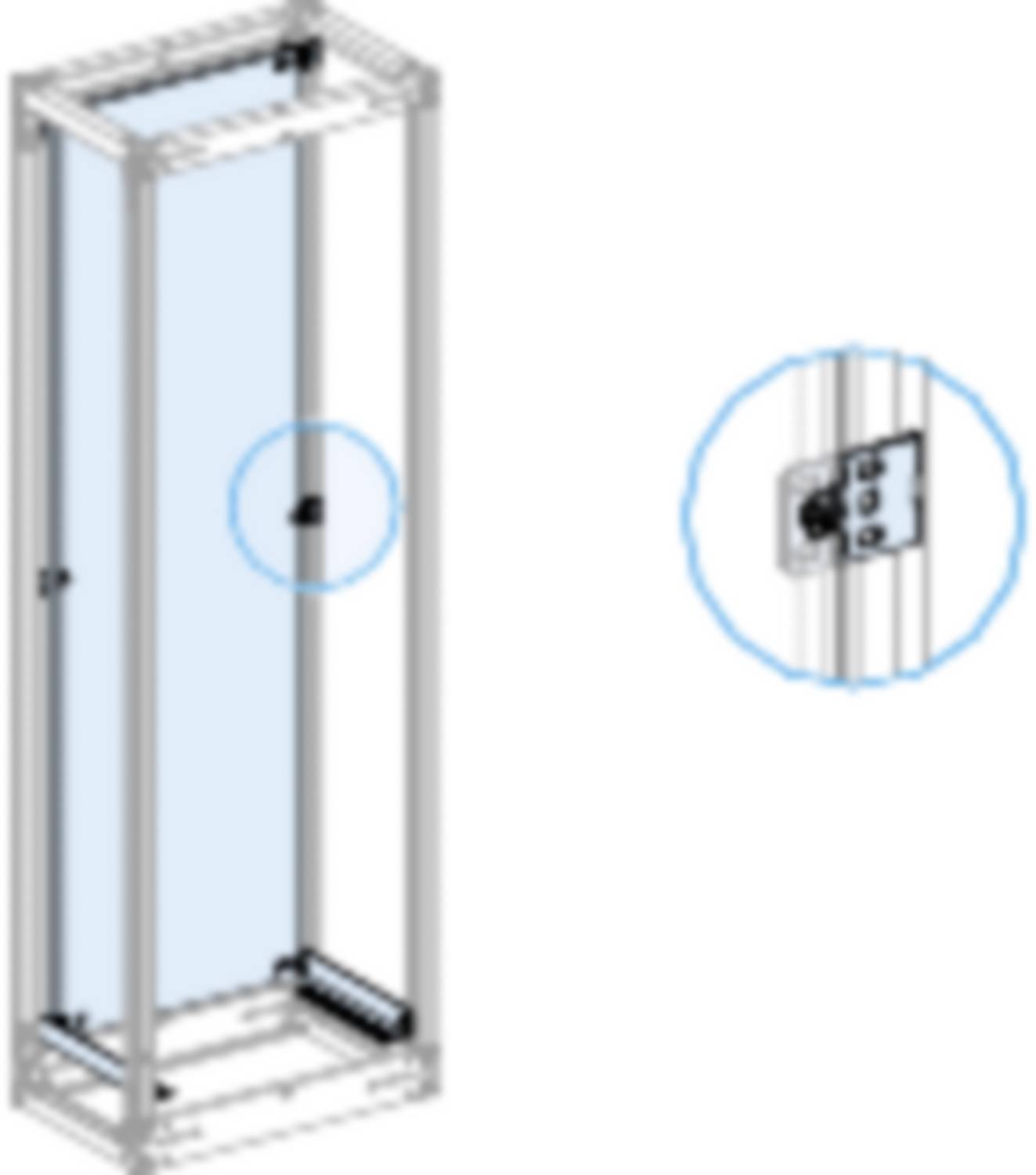 Schneider Electric PrismaSeT-P, Montageplatte, für Schaltschränke mit Breite=650/650+150mm,Breite=510mm,Höhe=36Module Inhalt: 1St.
