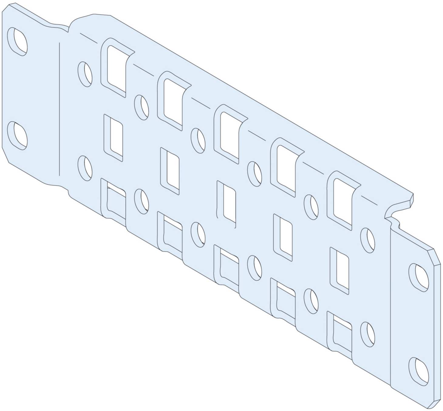 Schneider Electric PrismaSeT-P, Montageprofil, seitlich,400mm,(2Stück) Inhalt: 1 St.